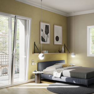 Finestre a battente con anta a scomparsa